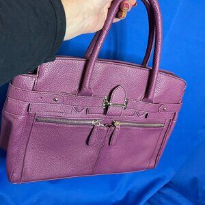 Just Fab Purple Pleather Purse